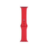 Apple Watch 38mm Band Serisi Klasik Kordon Silikon Strap Kayış Scarlet