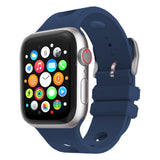 Apple Watch 38mm Delikli Tasarım Zore KRD-147 Silikon Kordon Beyaz