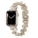 Apple Watch 38mm Kordon KRD-80 Metal Strap Kayış Starlight