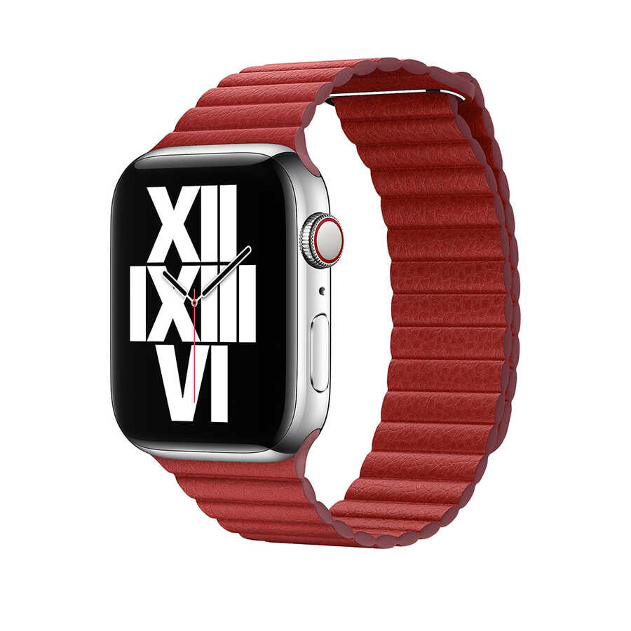 Apple Watch 38mm KRD-09 Deri Lop Kordon Gold