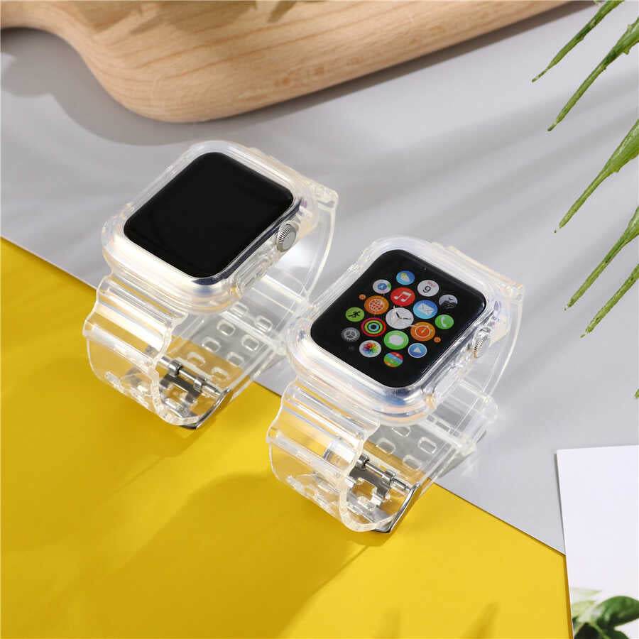 Apple Watch 38mm KRD-27 Silikon Kordon Siyah