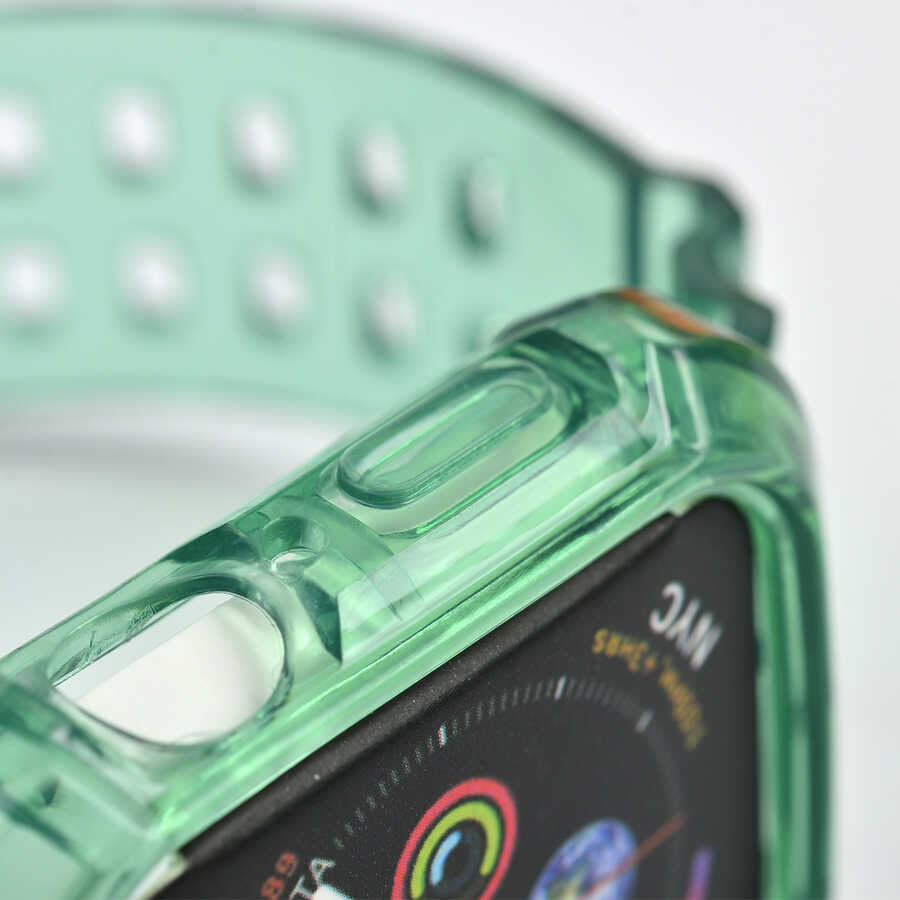 Apple Watch 38mm KRD-27 Silikon Kordon Pembe