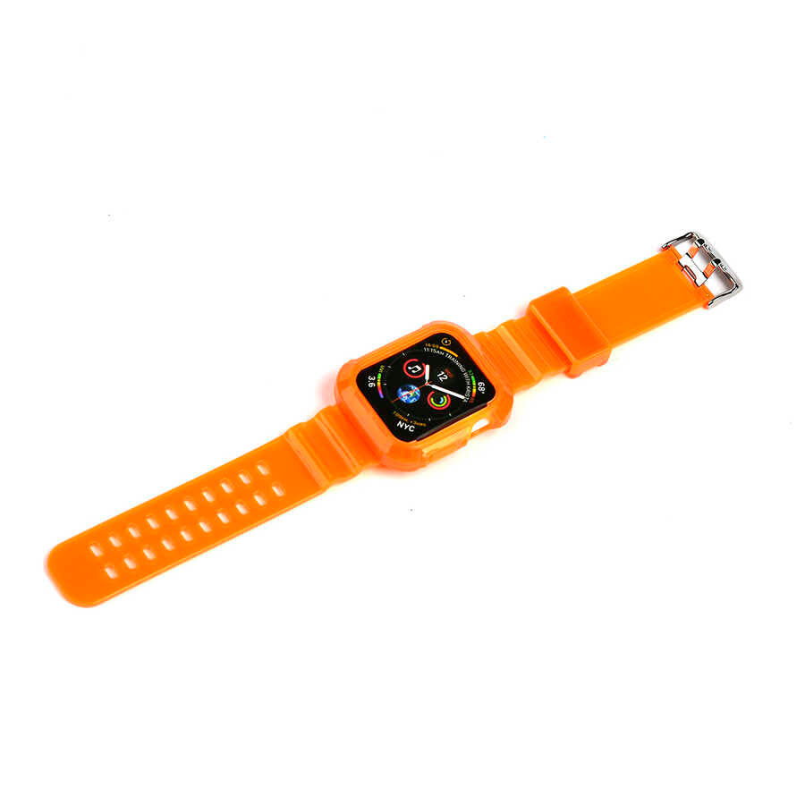 Apple Watch 38mm KRD-27 Silikon Kordon Siyah