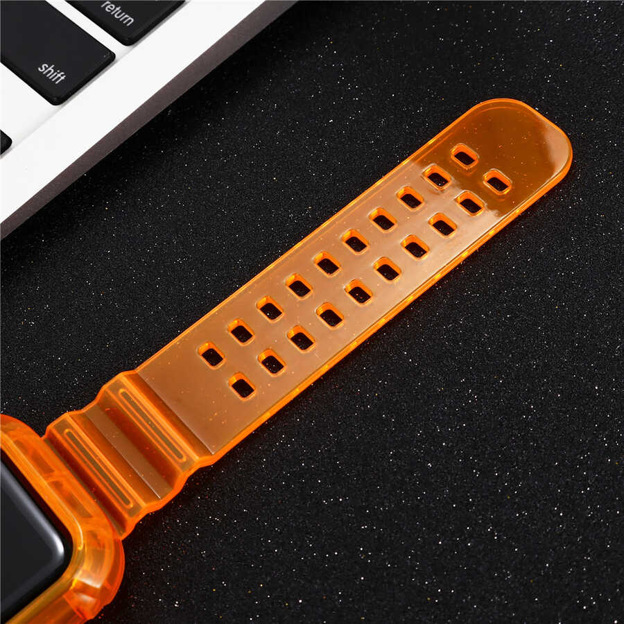 Apple Watch 38mm KRD-27 Silikon Kordon Pembe