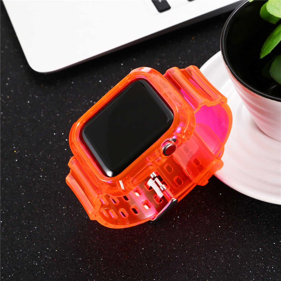 Apple Watch 38mm KRD-27 Silikon Kordon Siyah