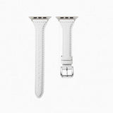 Apple Watch 38mm KRD-28 Deri Kordon Beyaz