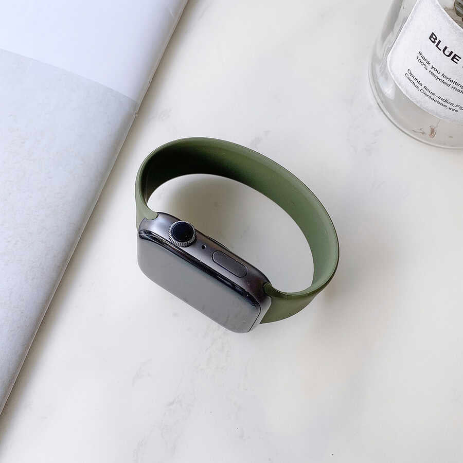 Apple Watch 38mm KRD-31 Solo Loop Large Kordon Yeşil