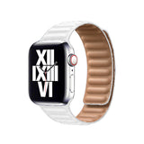 Apple Watch 38mm KRD-34 Deri Kordon Beyaz