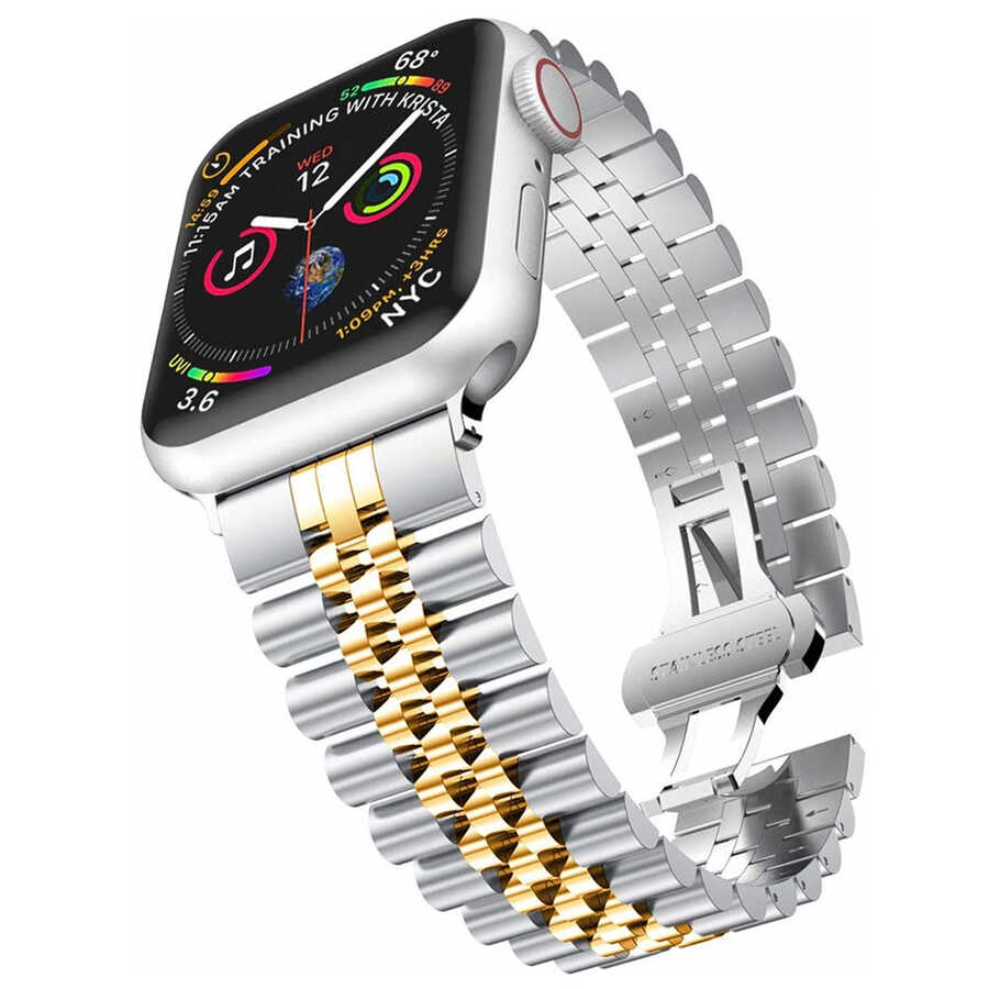 Apple Watch 38mm KRD-36 Metal Kordon Siyah