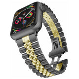 Apple Watch 38mm KRD-36 Metal Kordon Gümüş-Rosegold