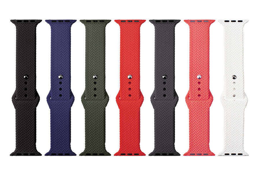 Apple Watch 38mm KRD-37 Silikon Kordon Lacivert
