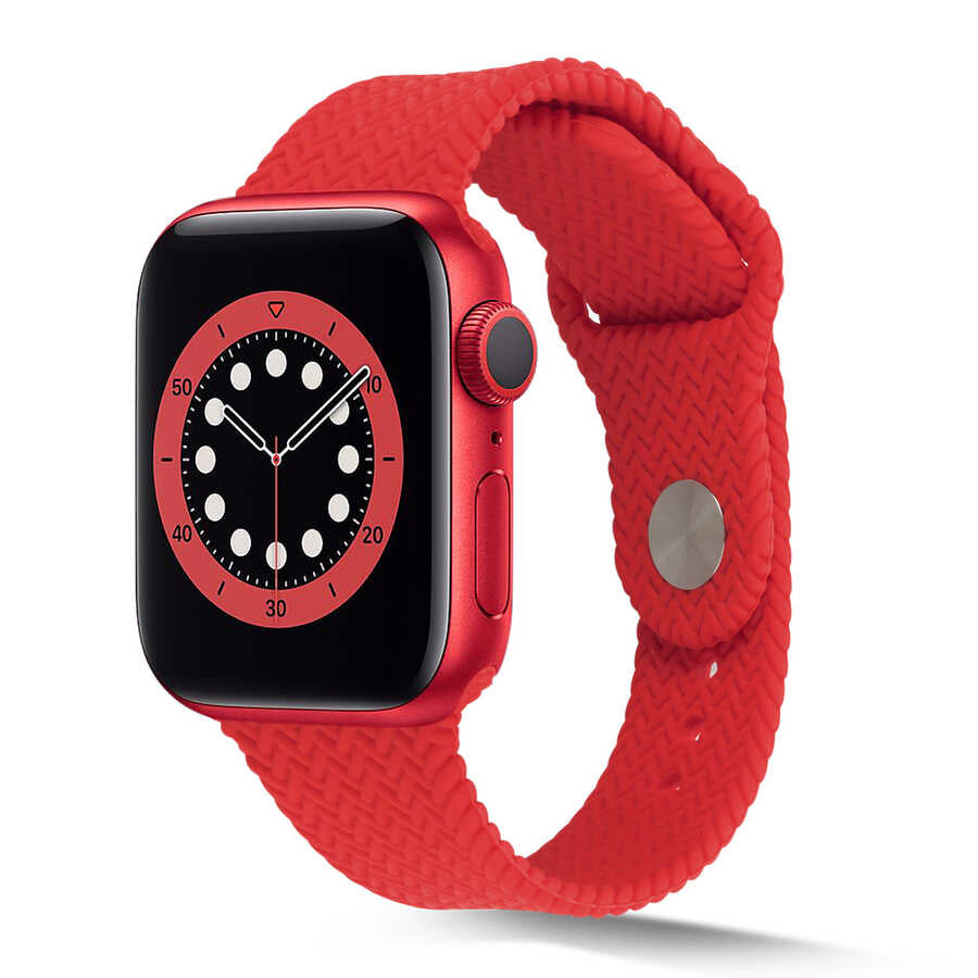 Apple Watch 38mm KRD-37 Silikon Kordon Lacivert