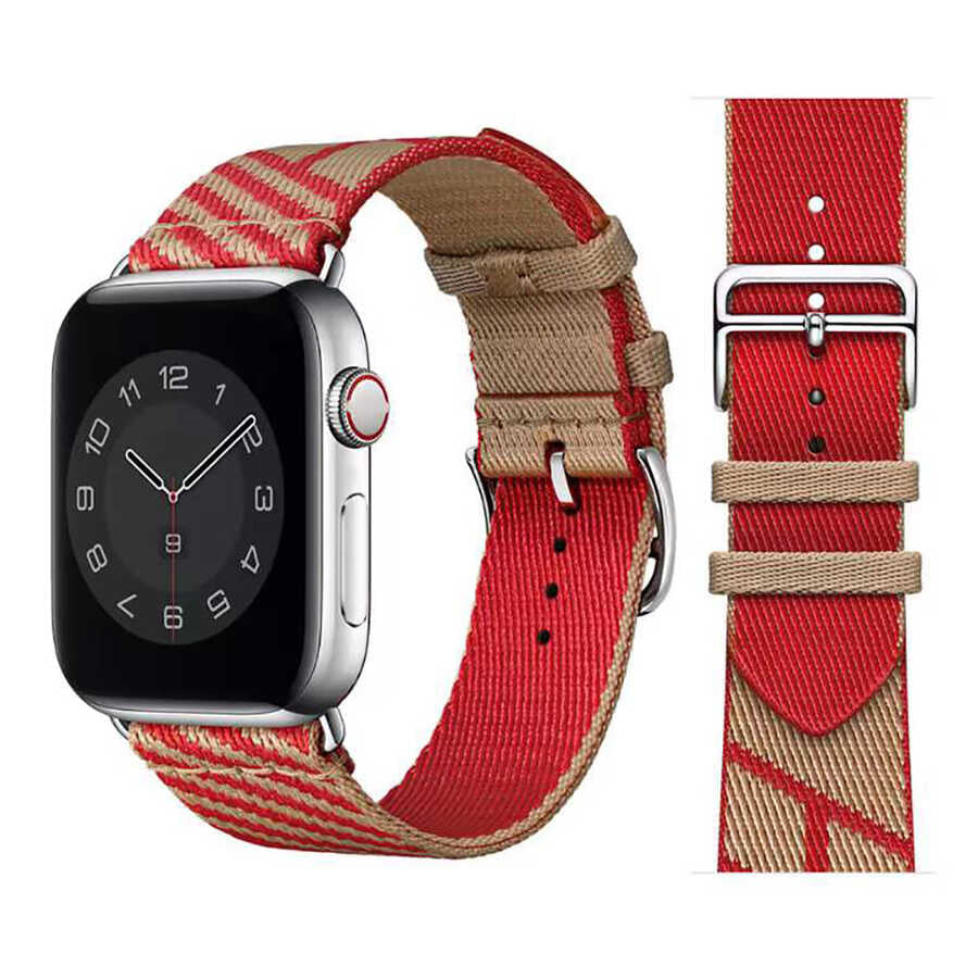 Apple Watch 38mm KRD-51 Hasır Kordon NO2