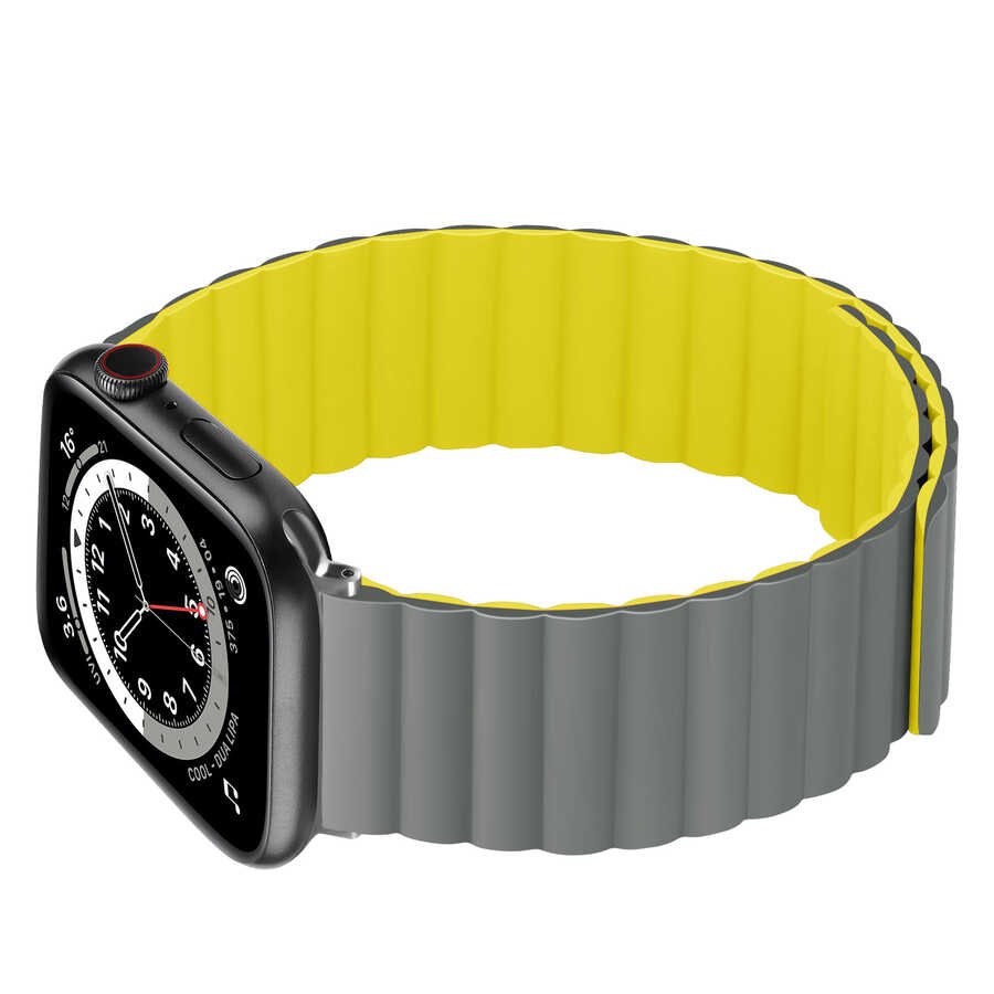 Apple Watch 38mm KRD-52 Kordon Siyah-Turuncu