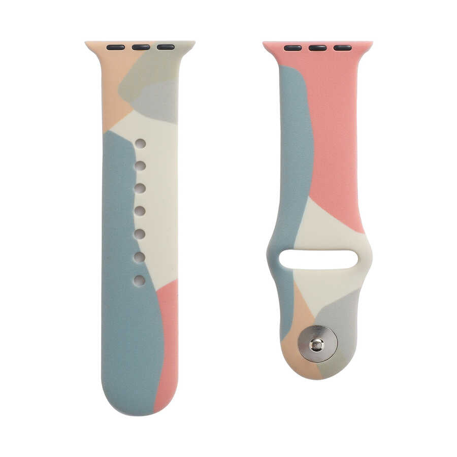 Apple Watch 38mm KRD-62 Silikon Kordon Green Mango