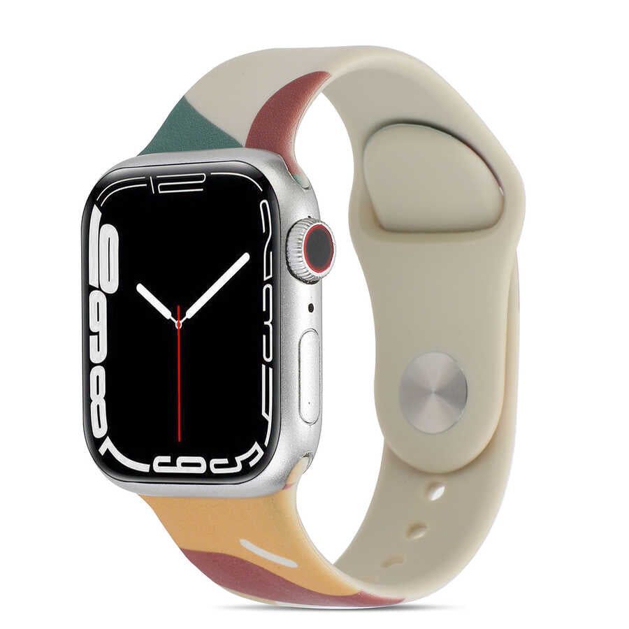 Apple Watch 38mm KRD-62 Silikon Kordon Green Mango