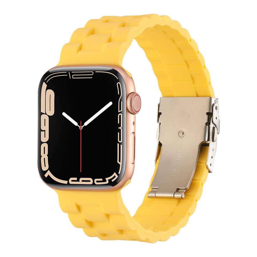 Apple Watch 38mm KRD-72 Silikon Kordon Açık Yeşil