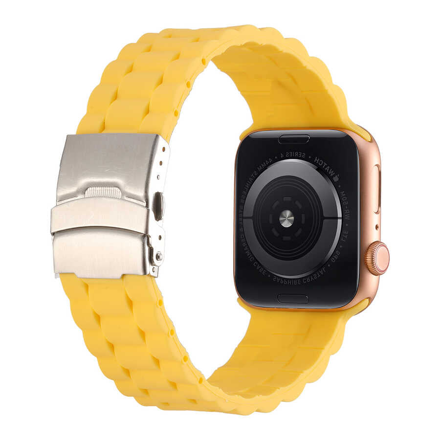 Apple Watch 38mm KRD-72 Silikon Kordon Açık Yeşil
