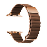 Apple Watch 38mm KRD-78 PU Deri Kordon Strap Kayış Kahverengi