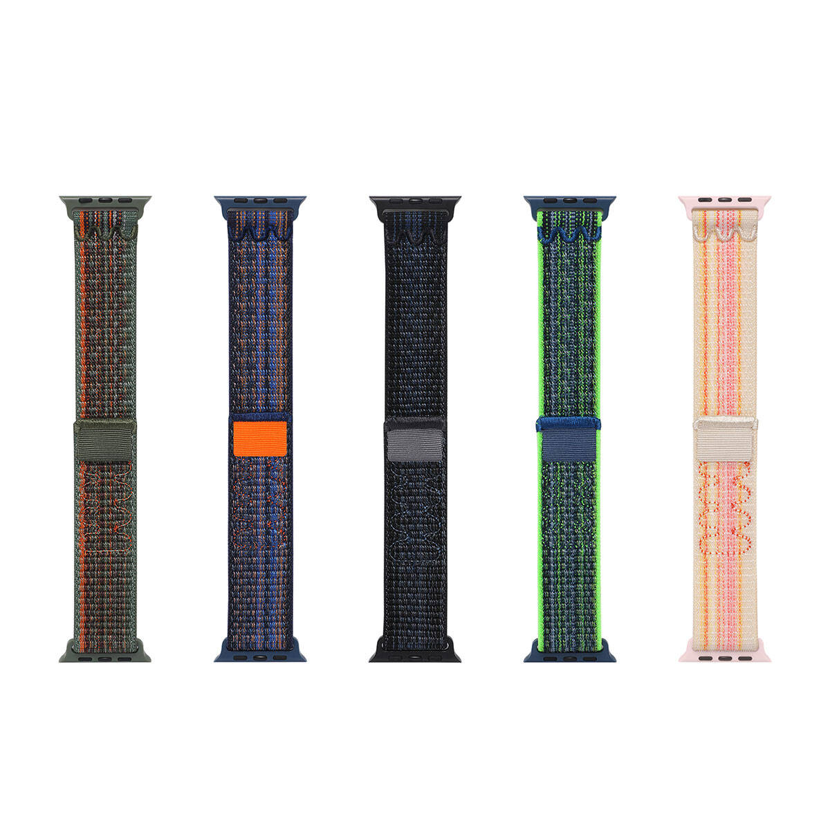 Apple Watch 38mm KRD-91 Hasır Kordon Strap Kayış Yeşil