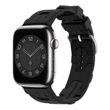 Apple Watch 38mm KRD-92 Silikon Kordon Siyah
