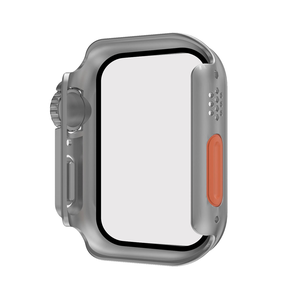 Apple Watch 38mm - Watch Ultra 49mm Kasa Dönüştürücü ve Ekran Koruyucu Zore Watch Gard 26 Gri