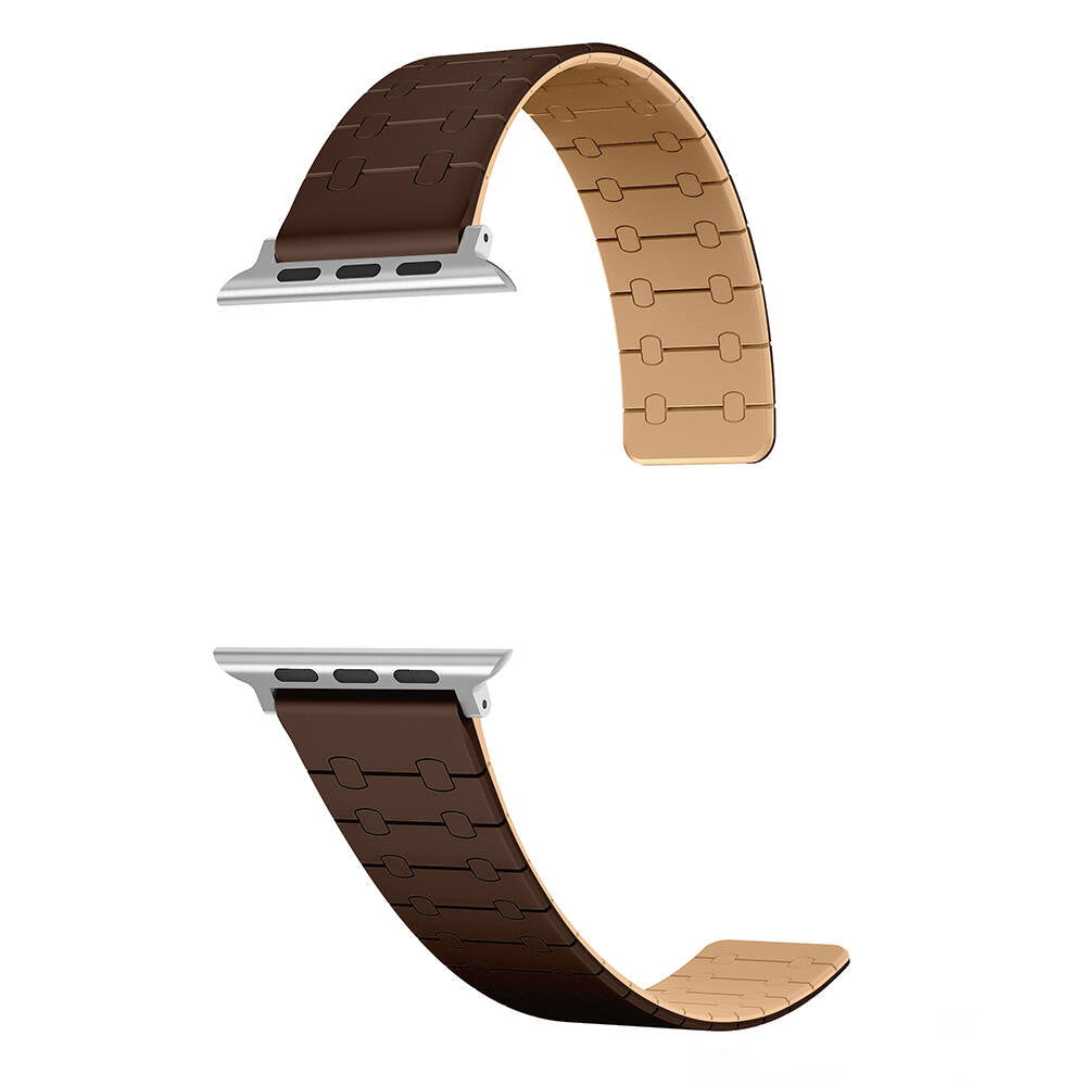 Apple Watch 38mm Zore KRD-111 Çizgili Desenli Silikon Kordon Siyah