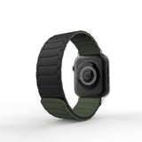 Apple Watch 38mm Zore KRD-122 Silikon Kordon Strap Kayış Siyah-Yeşil