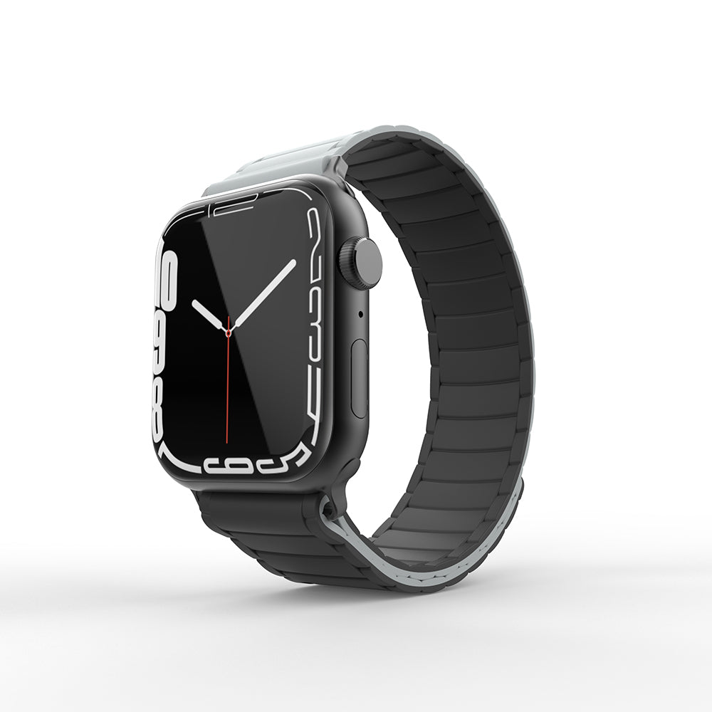 Apple Watch 38mm Zore KRD-122 Silikon Kordon Strap Kayış Siyah-Yeşil