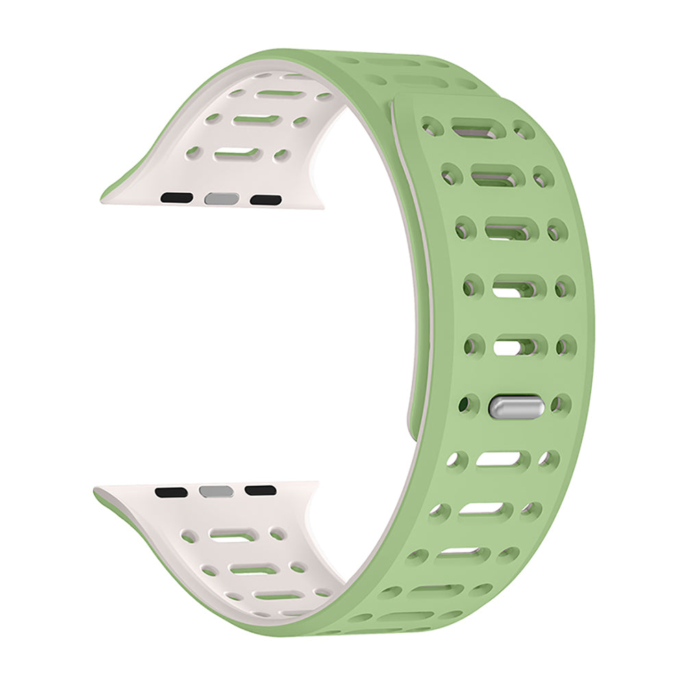 Apple Watch 38mm Zore KRD-124 Silikon Kordon Strap Kayış Siyah-Turuncu