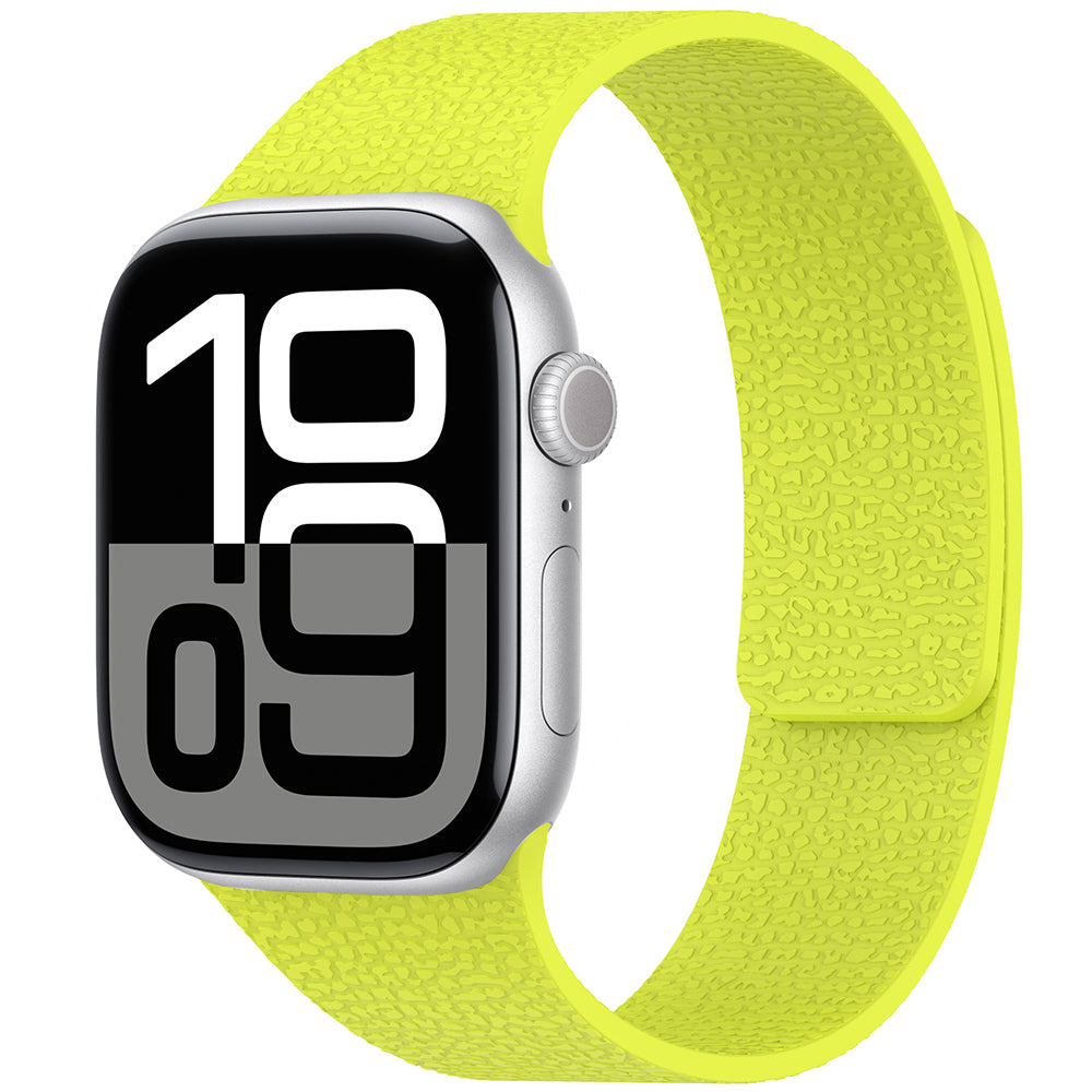 Apple Watch 38mm Zore KRD-136 Kabartma Desenli Silikon Kordon Gri