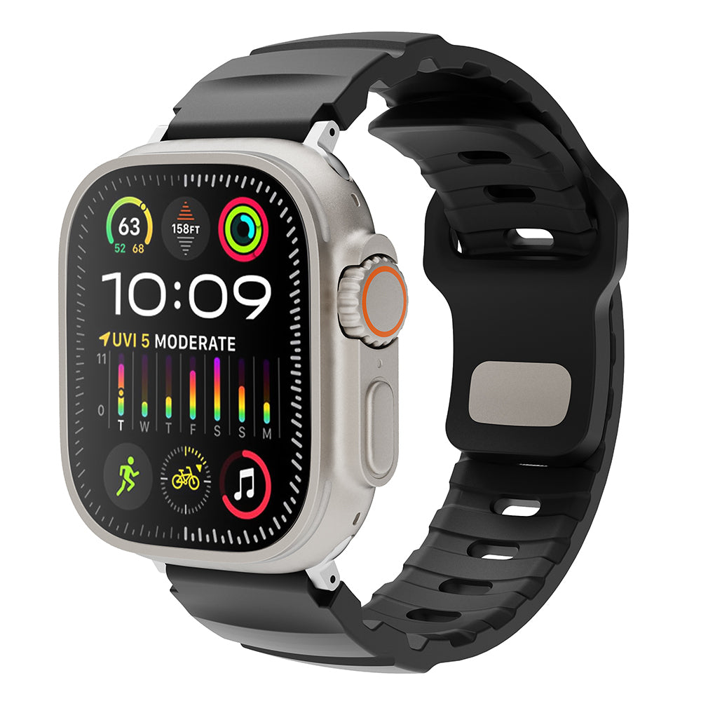Apple Watch 38mm Zore KRD-143 Silikon Kordon Siyah