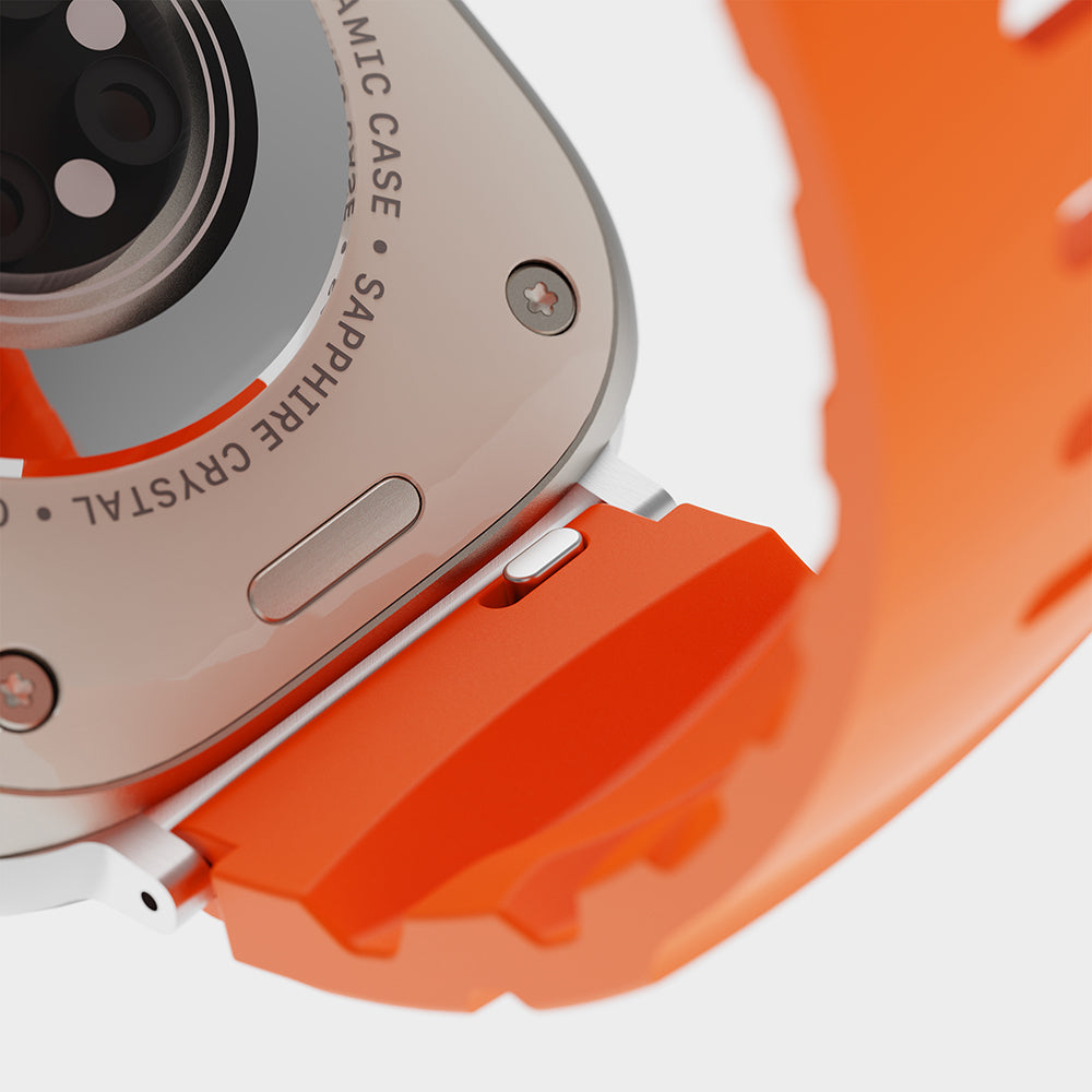 Apple Watch 38mm Zore KRD-143 Silikon Kordon Turuncu