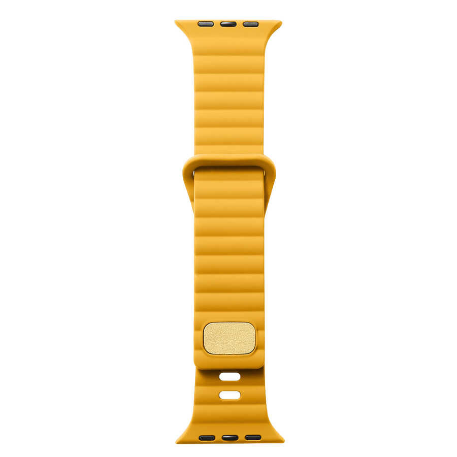 Apple Watch 38mm Zore KRD-73 Silikon Kordon Sarı