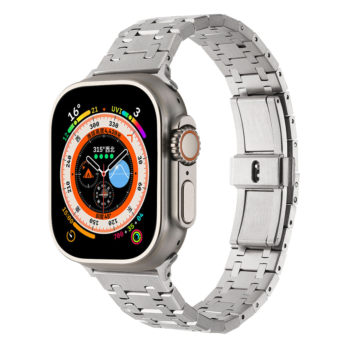 Apple Watch 38mm Zore KRD-83 Metal Kordon Siyah