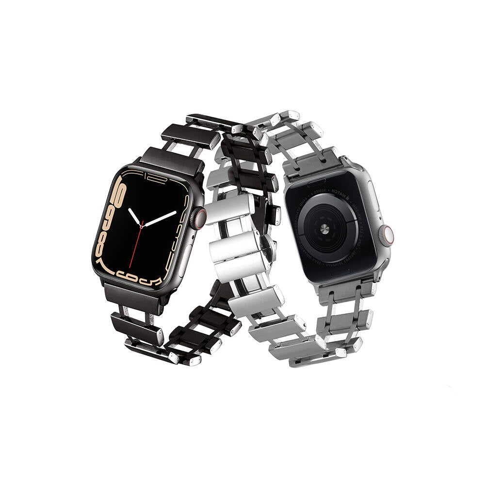 Apple Watch 38mm Zore KRD-96 Metal Kordon Siyah