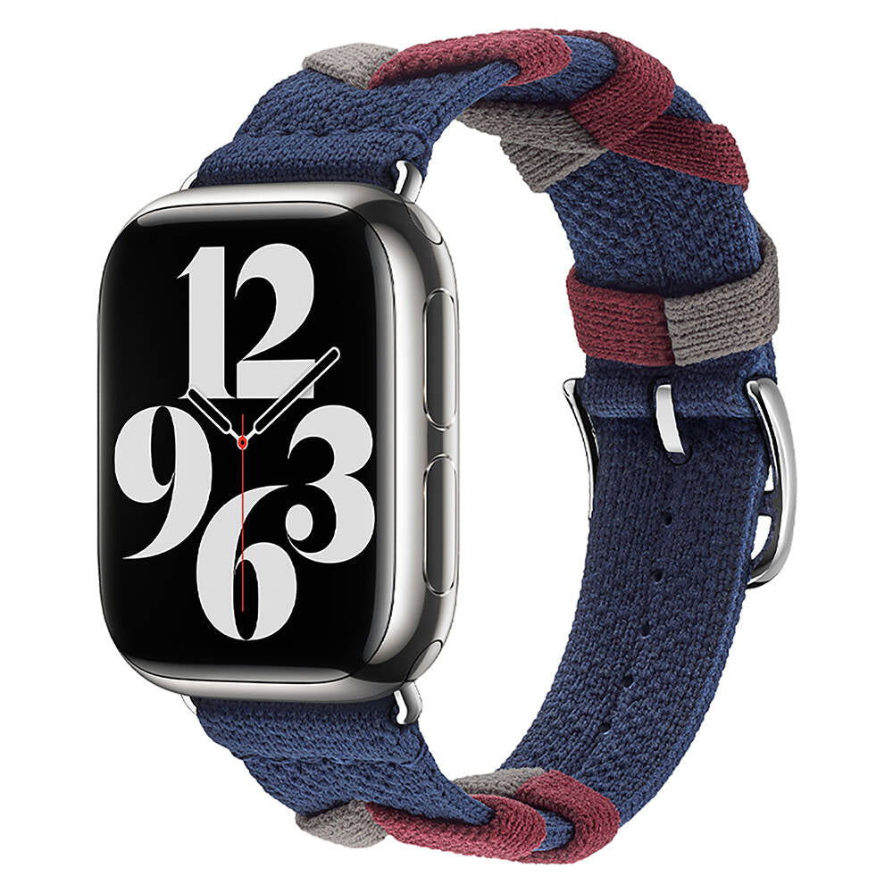 Apple Watch 38mm Zore KRD-97 Sarmal Örgü Tasarımlı Kordon Haki