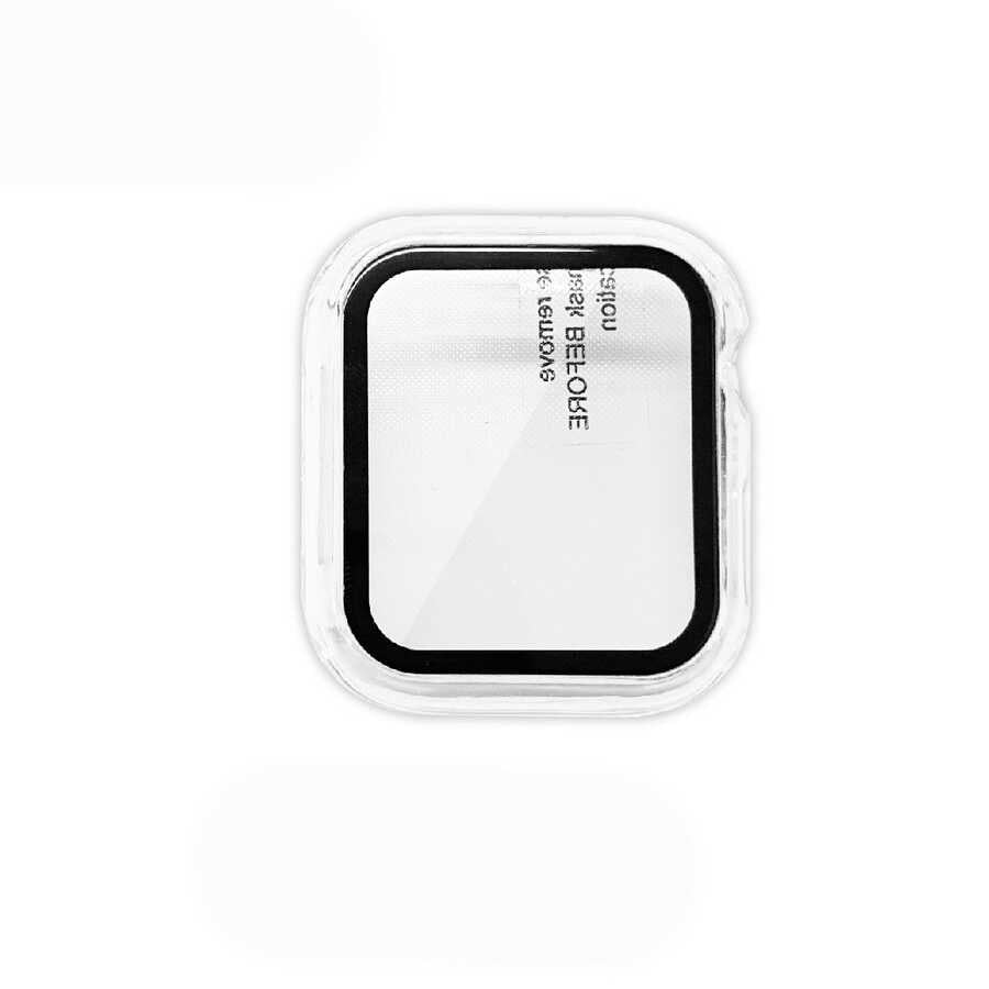 Apple Watch 38mm Zore Watch Gard 07 Sert PC Koruyucu Gümüş