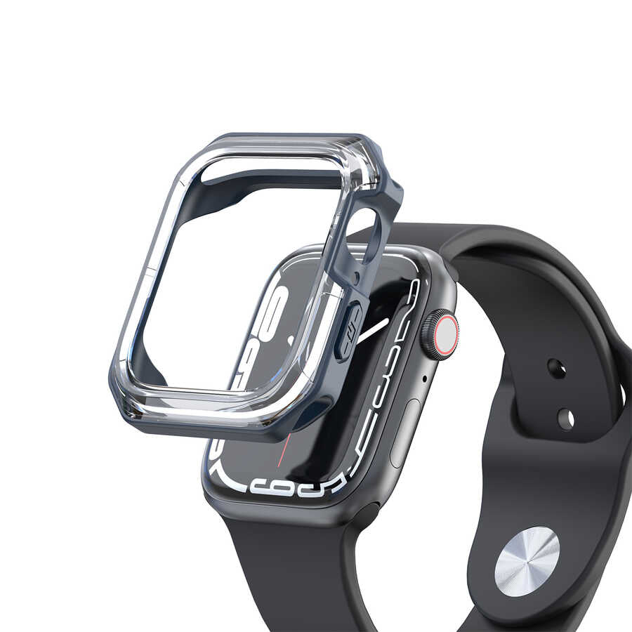 Apple Watch 38mm Zore Watch Gard 08 Sert PC + Silikon Koruyucu Koyu Yeşil