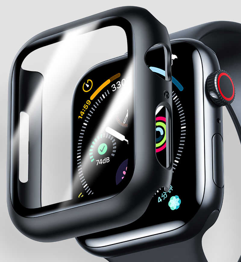 Apple Watch 38mm Zore Watch Gard Ekran Koruyucu Siyah