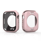 Apple Watch 40mm 360 Derece Korumalı Kasa ve Ekran Koruyucu Zore Watch Gard 12 Pembe