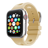 Apple Watch 40mm Delikli Tasarım Zore KRD-147 Silikon Kordon Midnight Blue