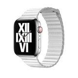 Apple Watch 40mm KRD-09 Deri Lop Kordon Beyaz