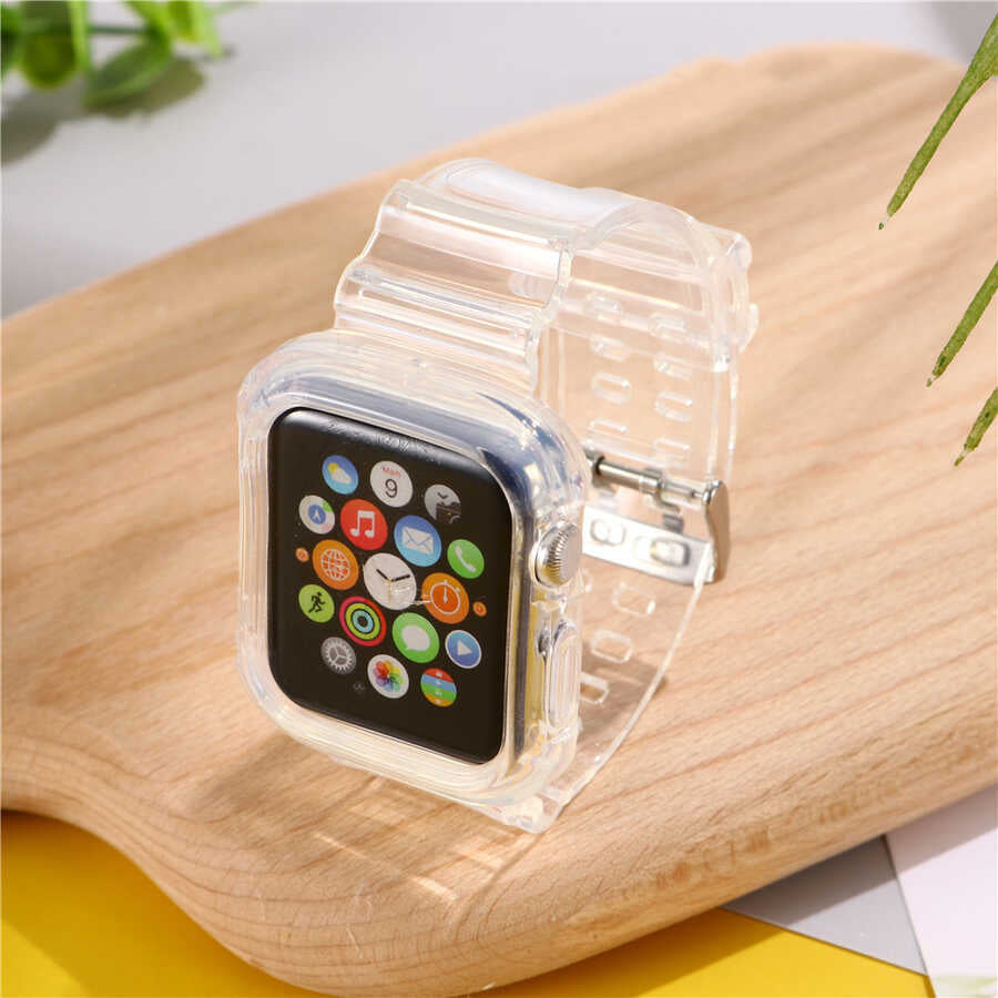 Apple Watch 40mm KRD-27 Silikon Kordon Pembe