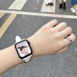 Apple Watch 40mm KRD-28 Deri Kordon Kahverengi
