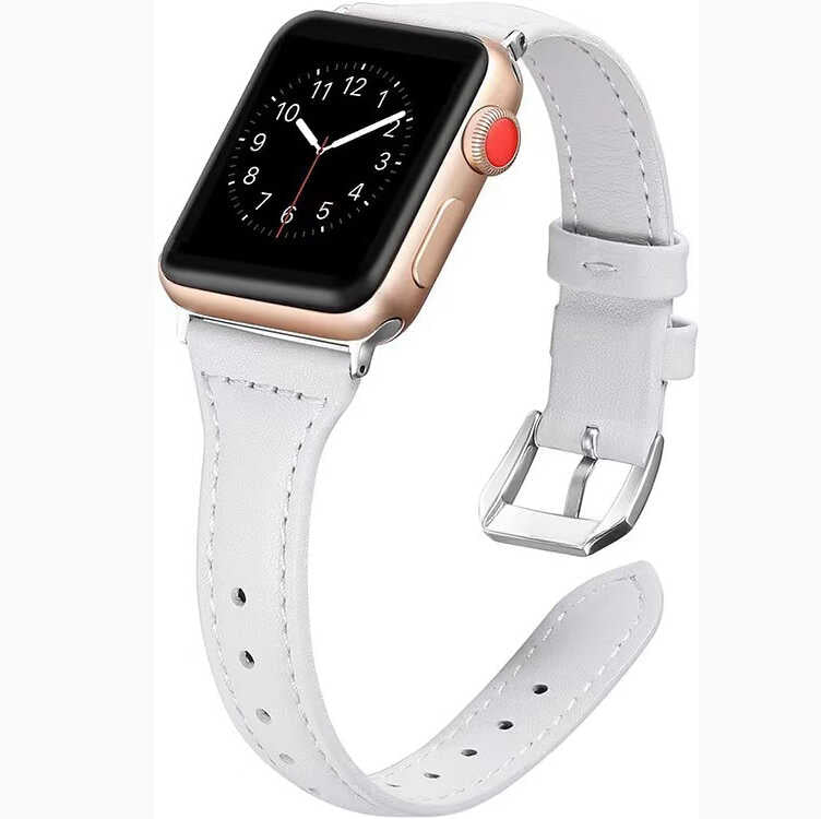 Apple Watch 40mm KRD-28 Deri Kordon Pembe