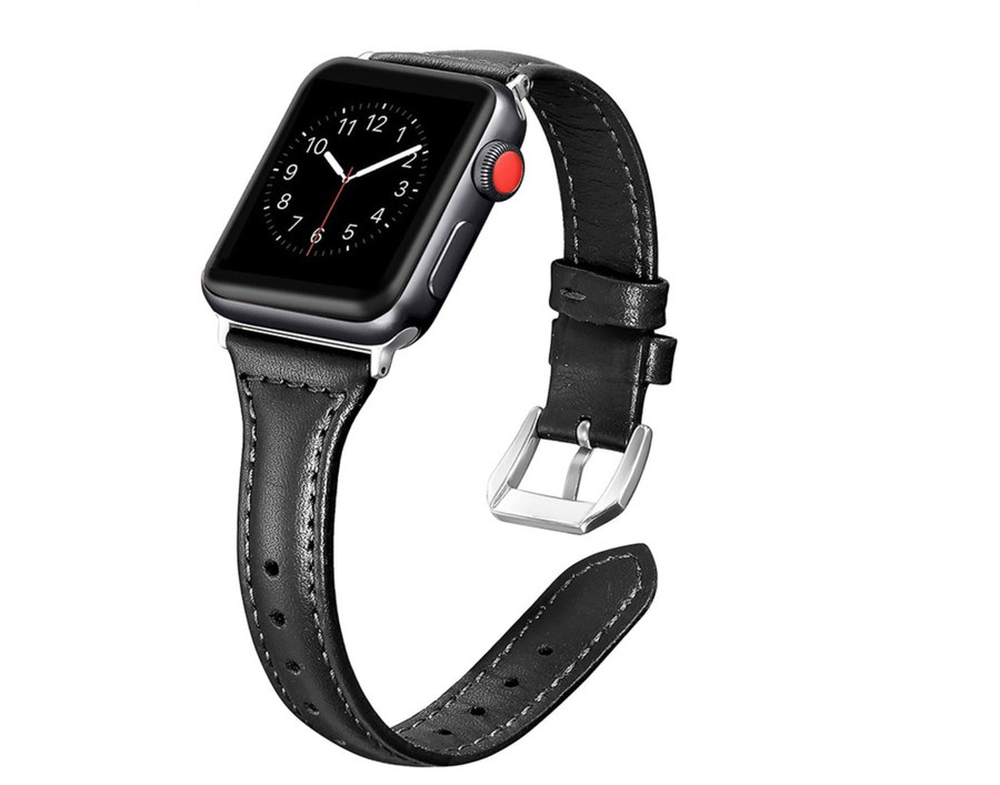 Apple Watch 40mm KRD-28 Deri Kordon Pembe
