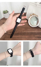 Apple Watch 40mm KRD-28 Deri Kordon Kahverengi
