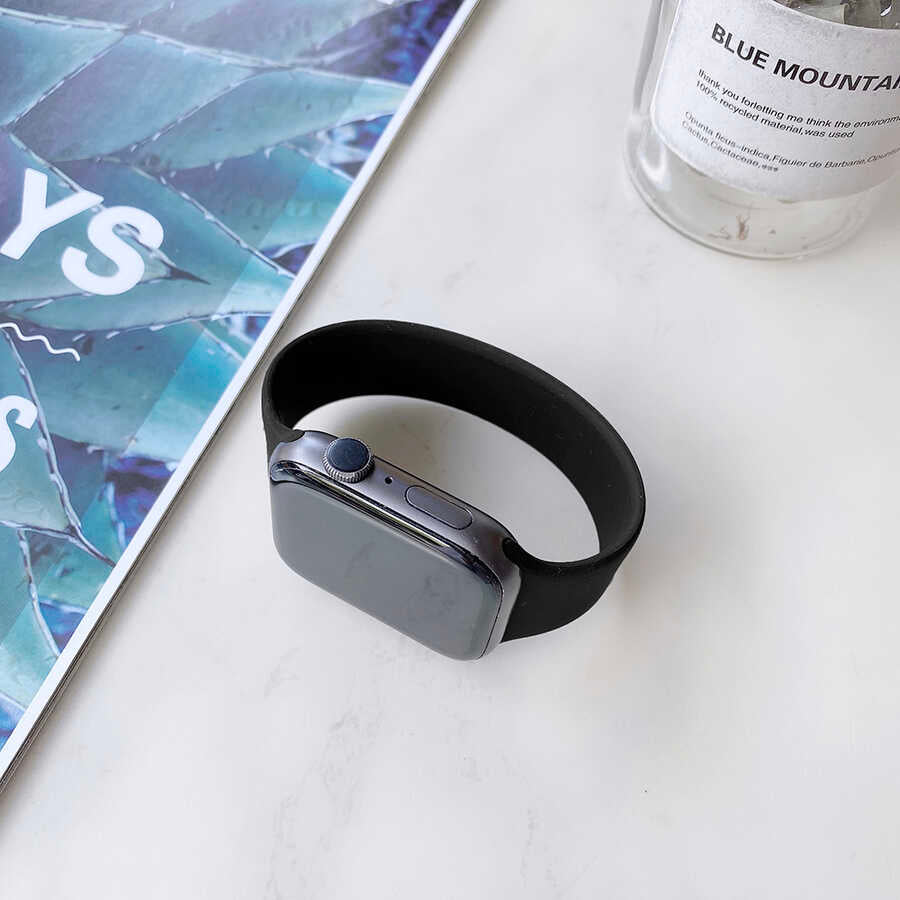 Apple Watch 40mm KRD-31 Solo Loop Small Kordon Siyah