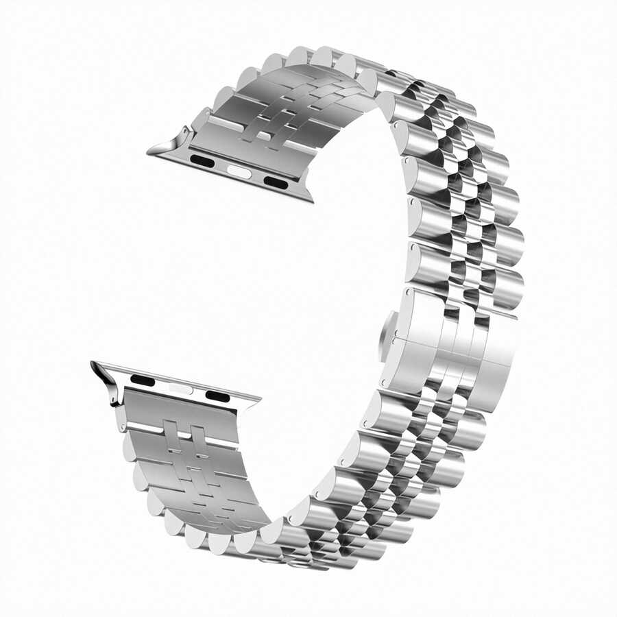 Apple Watch 40mm KRD-36 Metal Kordon Gümüş